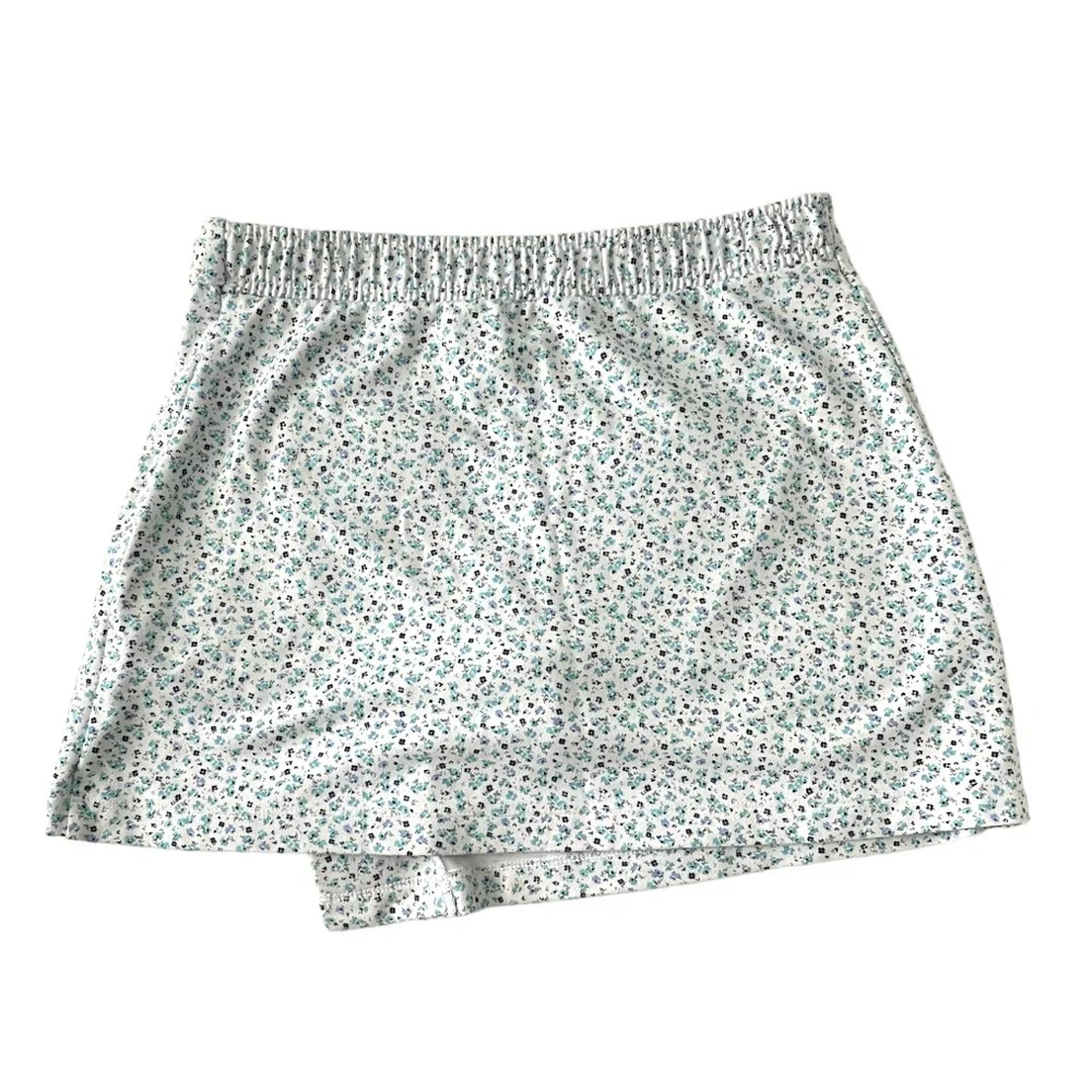Floral Skort Skirt Front Wrap Justice Girl’s Size 16/18